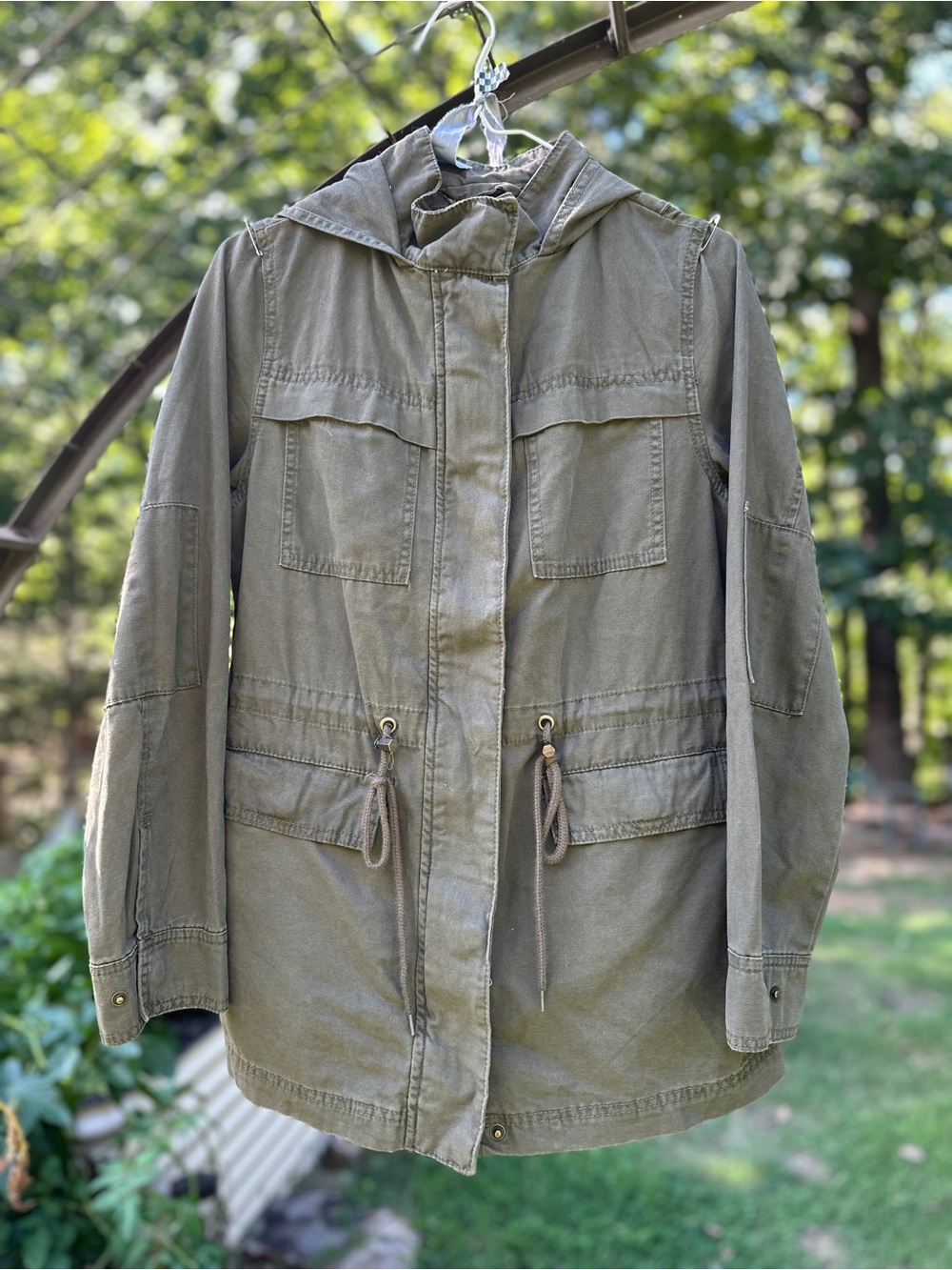 Universal Thread Olive Green Cotton Utility Jacket